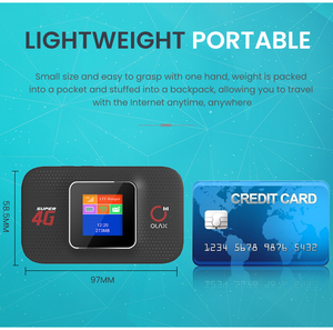 เราเตอร์พกพา Olax 300Mbps รองรับ <span class=keywords><strong>4G</strong></span> <span class=keywords><strong>LTE</strong></span> พร้อมแบตเตอรี่ 3000mAh ช่องใส่ซิมการ์ด สำหรับใช้งานกลางแจ้ง รองรับ Mifi VPN Firewall และ VoIP - Product Image 6