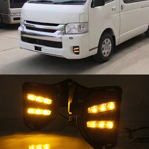 <span class=keywords><strong>ไฟ</strong></span>เดย์ไลท์ LED สำหรับรถยนต์ พร้อมรีเลย์กันน้ำ สำหรับ Toyota Hiace ปี 2014 2015 2016 2017 2018 พร้อมไฟเลี้ยวสีเหลือง 12V - Product Image 6