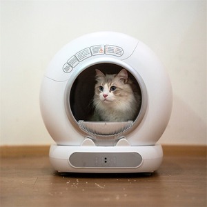 Toilette automatique intelligente pour chat, bac à litière autonettoyant pour chat, en vente - Product Image 1