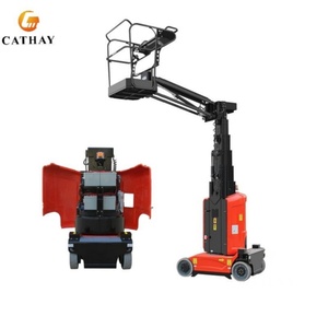 Plateforme élévatrice verticale compacte à mât télescopique électrique pour l'entretien intérieur et extérieur - Product Image 1