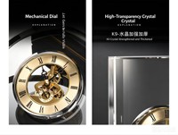 Récompenses de leadership en cristal d'octogone d'horloge réelle luxueuse