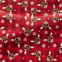 Couverture en flanelle tricotée à carreaux motif renne mignon YouYou Factory, 100 % polyester anti-boulochage, personnalisable, rouge, Noël, hiver
