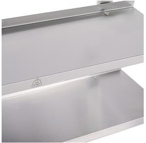 Stainless Steel Double Layer Wall Mount Shelving Rack, Heavy Duty Wall Hanging Storage Shelf for <b>Kitchen</b> Hotel - Product Image 4
