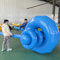 Château gonflable JUNAO A-4 - Matériel PVC, installation facile pour les activités de team building et les jeux de glisse en extérieur