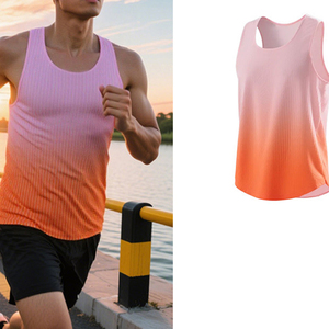 Chaleco de Running Profesional para Hombre, Camiseta sin Mangas para Maratón, Secado Rápido, Transpirable, Ropa Deportiva para Atletismo, Impresión Personalizada - Product Image 3