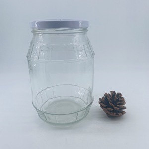 Vente en gros <span class=keywords><strong>de</strong></span> haute qualité 800ml à large bouche transparent 800ml pour sauce chili au thé pot en verre avec couvercle - Product Image 3