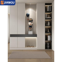 Meuble à chaussures de luxe avec miroir, étagère de rangement multifonctionnelle pour l'entrée