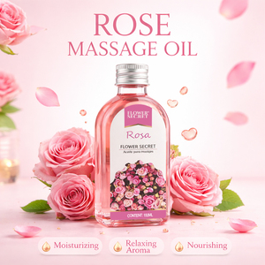 Flower <span class=keywords><strong>Secret</strong></span> Safe, Aceite de Masaje Corporal Hidratante y Blanqueador con Compuesto de Rosas Orgánicas Naturales, Sin Efectos Secundarios, para Todo Tipo de Piel - Product Image 4