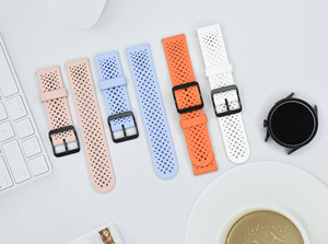 Cinturino in Silicone cinturino per <span class=keywords><strong>Samsung</strong></span>/Huawei/Xiaomi S4Sport Mesh Design traspirante 20/22mm cinturino da polso - Product Image 6