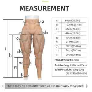 Pantalones musculares de silicona músculos de las piernas al instante piernas musculosas fuertes para baile de disfraces fiesta de Halloween filmación de películas - Product Image 5