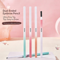 Crayon à sourcils double tête ultra-fin à dégradé 3D certifié Halal BPOM, maquillage quotidien naturel pour les sourcils, marque privée, vente en gros