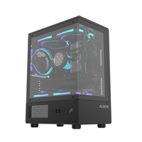 ALSEYE New Design Computer Case View Pro-B Black Color PC Case With Glass Window