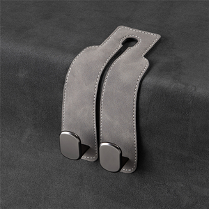 Gancho Doble Oculto de Metal con Decoración de Piel Sintética para Respaldo de Asiento de Coche, Organizador para Reposacabezas y Respaldo Trasero, Decoración del Hogar - Product Image 5