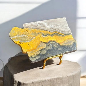Venta al por Mayor de Losas de Cristal de Jaspe Abejorro de Alta Calidad, Especímenes Minerales en Rodajas, Artesanías Folclóricas para Decoración del Hogar y Regalos Navideños - Product Image 4