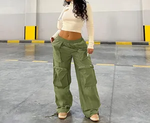 Womens Cargo Pants Relaxed Fit High Waisted Straight Leg Pants Casual  Outdoor Y2k Pants Streetwear with Multi Pocket 