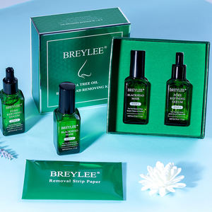 BREYLEE चाय के पेड़ के ब्लैकहैड हटानेवाला किट ताकना Minimizer सीरम ब्लैकहैड हटाने मुखौटा नाक ताकना स्ट्रिप्स - Product Image 5