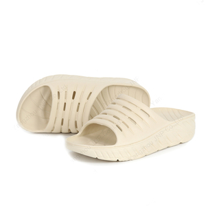 Sandales de sport souples pour hommes, soutien de la voûte <span class=keywords><strong>plantaire</strong></span> pour fasciite <span class=keywords><strong>plantaire</strong></span>, coussin épais, récupération, légères, nuage, bout ouvert, pantoufles d'été - Product Image 1