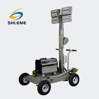 Lumière ballon 400w avec éclairage de construction de chariot mobile