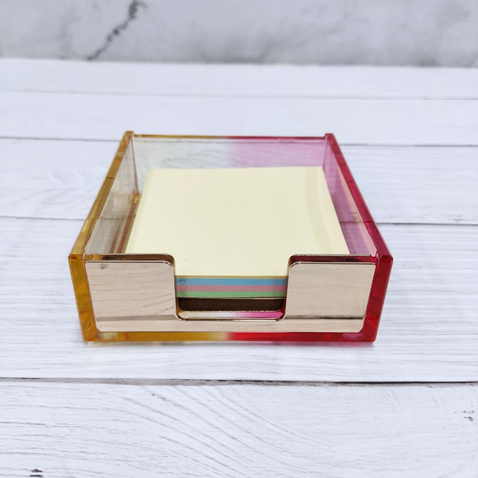 New Design High Quality Plastic Acrylic Sticky Note Holder