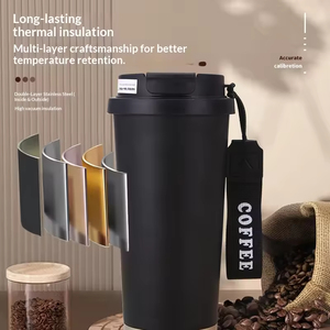 Gobelet isotherme en céramique Mug de luxe personnalisé en acier inoxydable 316 avec paille motif Muguet - Product Image 5
