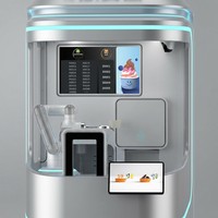 Mesin Pembuat Es Krim Fungsi Ganda Mesin Pembuat Es Krim Lembut Mesin Penjual Minuman dan Camilan Semi-otomatis Pembersihan Stainless Steel