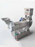 Pemotong sayuran otomatis dapur, pisau Stainless Steel elektrik multifungsi, alat pengiris buah