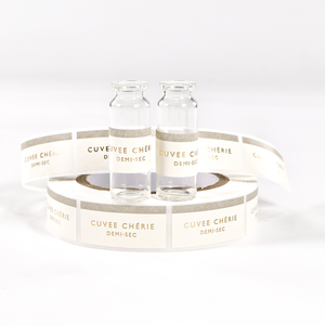 Etiquetas de embalaje cosmético de vinilo de 10ml y 3ml Etiquetas de vial de polvo de péptido - Product Image 4