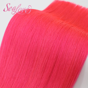 Perruques en cheveux humains naturels couleur rose personnalisée, extensions de cheveux à pointe en U, directement de l'usine, pour les créatifs et les passionnés de mode - Product Image 5