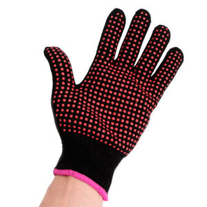 Guantes Profesionales Resistentes al Calor con Puntos de Silicona para Plancha de Pelo, Plancha de Vapor y Cepillo de Aire Caliente - Product Image 1