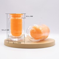 Bouteille de stockage en verre vide de 130 ml avec récipient intérieur pour capsules de soin de la peau, pilules et crème corporelle, logo personnalisé/OEM/vente en gros