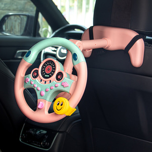 Volante Giocattolo Multifunzionale per Educazione Precoce, Simulazione Auto <span class=keywords><strong>in</strong></span> Plastica con Suoni e Luci Elettriche, Giocattolo Educativo per Bambini 4-6 Anni - Product Image 3