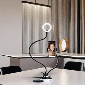 Kép 3.5-Inch <span class=keywords><strong>Clip</strong></span> Ánh Sáng 2-Trong-1 Vòng Ánh Sáng Điện Thoại Đứng Selfie LED Vòng Đèn Flash LED Vòng Ánh Sáng Với Điện Thoại Đứng Và Bàn <span class=keywords><strong>Clip</strong></span> - Product Image 6