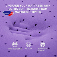 Matelas en mousse à mémoire de forme haute densité près de chez moi, surmatelas en gel 140x200 pour lit double/queen