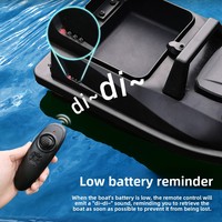 Bateau à appâts intelligent pour la pêche en plein air V805 avec télécommande de 500 m, GPS, capacité de charge de 3 kg, batterie au lithium intégrée
