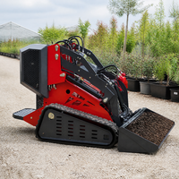 Mini-Kompaktlader T470 mit Raupenantrieb für Landschaftsbau, Gärtnerei und Hofarbeit, 240kg Nennlast, 2 Zylinder, EPA EURO5