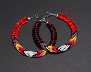 Pendientes de cuentasHechos a mano, felicidad - Product Image 1