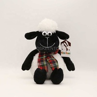 Mignon mini jouets en peluche de mouton personnalisé en gros bébé agneau peluche poupées personnages de dessins animés mignon chèvre jouets
