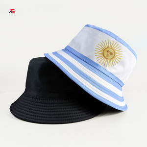 Chapeau Bob Imprimé Drapeau National <span class=keywords><strong>de</strong></span> l'Argentine 2026 – Porté des Deux Côtés – Idéal pour les Matchs <span class=keywords><strong>de</strong></span> Football - Product Image 1