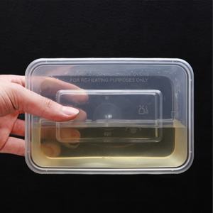 บรรจุภัณฑ์อาหารแบบใช้แล้วทิ้งรูปทรงสี่เหลี่ยมผืนผ้าขนาด 500 มล. ดีไซน์ใหม่ ผลิตตามสั่ง เป็นมิตรกับสิ่งแวดล้อม พร้อมฝาปิด - Product Image 4