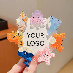 <span class=keywords><strong>Mini</strong></span> pinces à cheveux océan personnalisées accessoires de cheveux doux pour femmes <span class=keywords><strong>pince</strong></span> à cheveux océan poulpe baleine <span class=keywords><strong>crabe</strong></span> conque dauphin hippocampe - Product Image 1