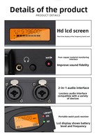 Système de monitoring intra-auriculaire sans fil BHA IEM2050 10 unités UHF avec flight case pour chanteurs et groupes de concert