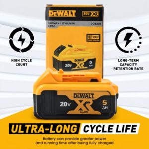 Chính hãng <span class=keywords><strong>Dewalt</strong></span> 5.0ah pin, dcb184 20V Lithium <span class=keywords><strong>Ion</strong></span>, cho khoan, cưa, mài, và nhiều hơn nữa, an toàn và hiệu quả - Product Image 6
