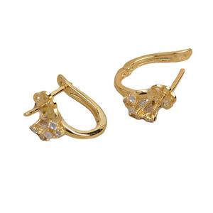 Support d'accessoire en argent S925 plaqué, forme perle brillante, pour boucles d'oreilles torsadées, support baroque creux pour perles DIY, 5615 - Product Image 5