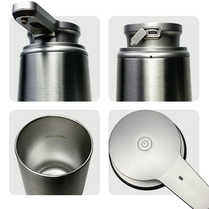 Appareils électroménagers intelligents, distributeur de savon électrique en acier inoxydable 316, rechargeable par USB, distributeur de savon automatique mural - Product Image 3