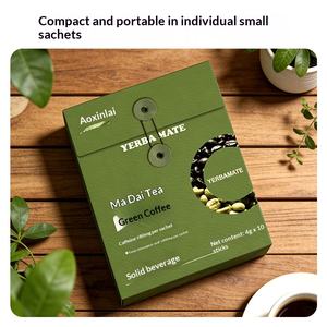 Yerba <span class=keywords><strong>Mate</strong></span> Brasileña y Café Verde Liofilizado, Café Negro <span class=keywords><strong>Sin</strong></span> Azúcar, <span class=keywords><strong>Sin</strong></span> Grasa, Alto en Cafeína con Inulina y Oligomaltoz, en Caja - Product Image 4