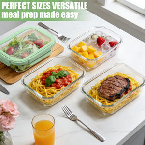 Wholesale Minimalist Design Microwave Oven Safe Leakproof Plastic Lunch <b>Box</b> <b>Kitchen</b> Use Meal Prep Food <b>Storage</b> Containers - Product Image 4
