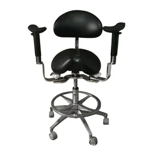 Ergonomic Dental Chair With Adjustable Backrest For Hospitals Dental Stool Dentist Chair With Armrest