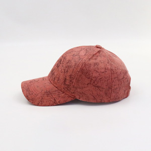 Casquette de baseball en toile texturée vintage en terre cuite, protection solaire, vente en gros, pour festival et fête - Product Image 6