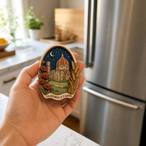 Aimant Florence 3 pouces |   Panneau en contreplaqué peuplier découpé au laser 3D Coucher de soleil cathédrale |   L'histoire et l'art |   Vente en gros OEM CPSC Décoration intérieure Cadeaux - Product Image 5