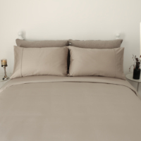 Dune Color 65% Bambou 35% Coton 400T Literie de luxe Drap-housse et taie d'oreiller
